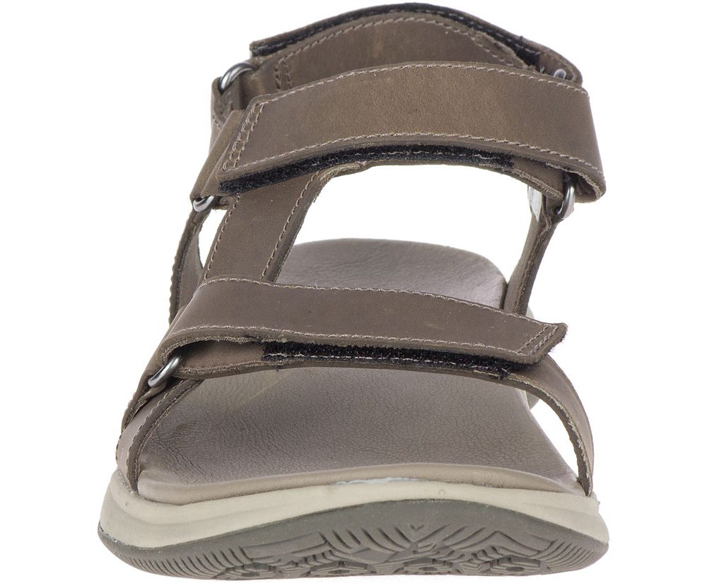 Sandalias Mujer - Merrell Tideriser Luna Convert Cuero - Marrones - MCJE-70942